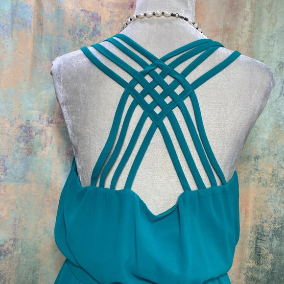 📌BCX Jade Green Maxi Dress with beautiful back - Picture 3 of 14